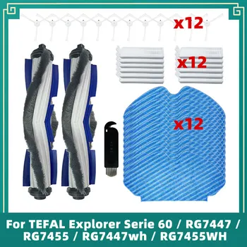 Для TEFAL Explorer Serie 60/RG7447/RG7455/RG7447wh/RG7455WH Робот-Пылесос Основная Боковая Щетка Hepa Фильтр Тряпки для Швабры