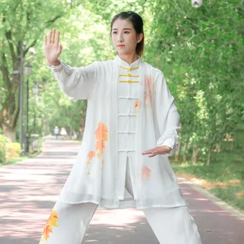 Женская униформа для тайцзицюань, Одежда для кунг-фу, одежда для боевых искусств, Спортивная одежда Wu Shu, Спортивный комплект Без морщин, три предмета