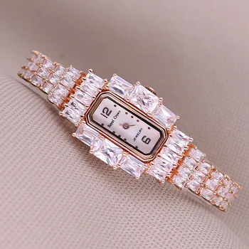 Женские часы Royal Crown Lady, Японские Кварцевые Модные Роскошные ювелирные изделия, Часы, браслет из перламутра, Горный хрусталь, Подарочная коробка для девочек