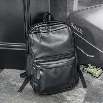 Модный трендовый рюкзак Из высококачественной искусственной кожи, мужской рюкзак для отдыха и путешествий, сумки для ноутбуков Большой емкости, школьные сумки для студентов
