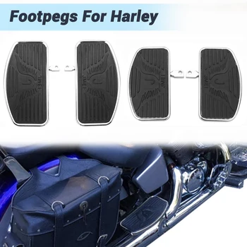 Мотоциклетные Подставки Для Ног Заднего Пассажира Подножки Для Harley Sportster XL883 1200 X48 72 Dyna Softail 2002-2021