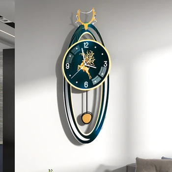 Настенные часы с Золотым дизайном Для Спальни, Электронные Офисные Подвесные Цифровые Настенные Часы, Бесшумные Современные Украшения для дома