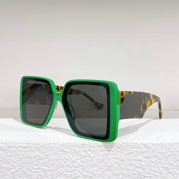Новые ацетатные солнцезащитные очки с индивидуальностью, мужские модные квадратные дизайнерские очки UV400, уличные солнцезащитные ОЧКИ ручной работы, женские СОЛНЦЕЗАЩИТНЫЕ ОЧКИ в большой оправе