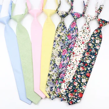 Однотонный галстук с цветочным рисунком для девочек и мальчиков, летняя школьная новинка, повседневный ленивый галстук для леди, Студенческий розовый, зеленый, синий, узкий Галстук
