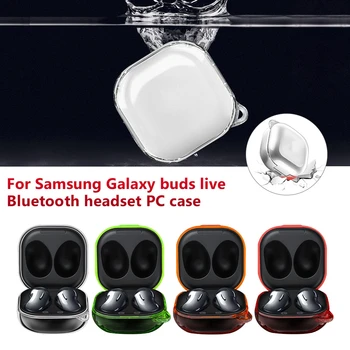Прозрачный чехол для наушников ярких цветов Samsung Galaxy Buds Pro/ 2, жесткий защитный чехол для Galaxy Buds Live