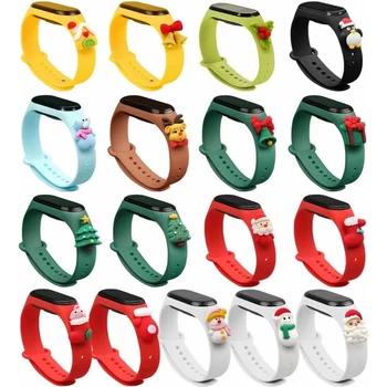 Сменный браслет для Xiaomi Mi 5 6, Рождественские украшения, ремешок для спортивных часов, ремешок для браслета 5 6, сменный ремешок для часов