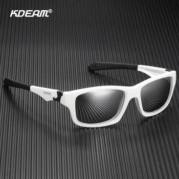 Солнцезащитные очки KDEAM из чрезвычайно высококачественного материала TR90; Мужские поляризованные линзы, повышающие контрастность; Очки для вождения в рыбалке Категории 3