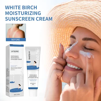 Солнцезащитный крем для контроля масла Освежающий легкий нежирный антивозрастной солнцезащитный крем для кожи с защитой от ультрафиолета на открытом воздухе