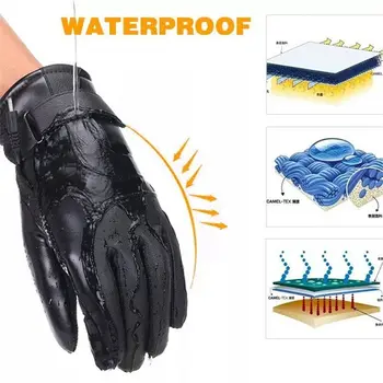 Теплые Водонепроницаемые USB-ветрозащитные Велосипедные перчатки, Электрические Перчатки с подогревом, перчатки для подогрева рук