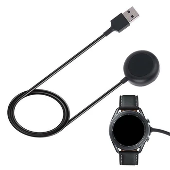 Черное портативное зарядное устройство, кабель для быстрой зарядки Samsung Galaxy Watch 3 Active 2 3 Smart Watch, удобный в переноске